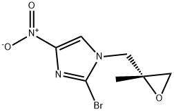 (R)-2-bromo-1-(2-methyl-2-oxiranylmethyl)-4-nitroimidazole Structure