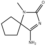 4-Amino-1-methyl-1,3-diazaspiro[4.4]non-3-en-2-one 구조식 이미지