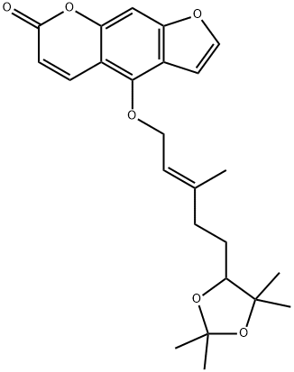 6',7'-DihydroxybergaMottin acetonide 구조식 이미지