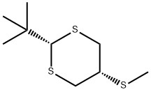 2α-tert-Butyl-5α-(methylthio)-1,3-dithiane Structure