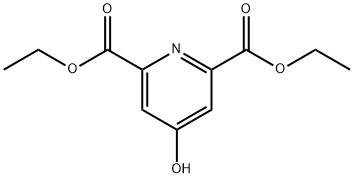 2,6-Pyridinedicarboxylic acid, 4-hydroxy-, 2,6-diethyl ester 구조식 이미지