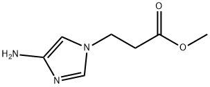 1H-Imidazole-1-propanoic acid, 4-amino-, methyl ester 구조식 이미지