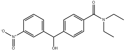 Benzamide, N,N-diethyl-4-[hydroxy(3-nitrophenyl)methyl]- Structure