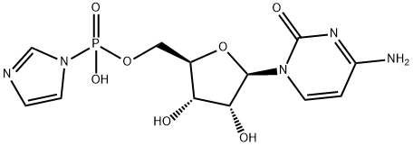 Cytidine, 5'-(hydrogen P-1H-imidazol-1-ylphosphonate) 구조식 이미지