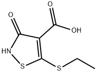 4-Isothiazolecarboxylic acid, 5-(ethylthio)-2,3-dihydro-3-oxo- Structure