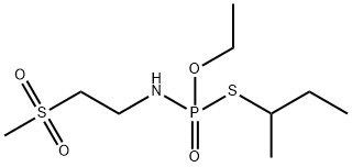 Phosphoramidothioic acid, [2-(methylsulfonyl)ethyl]-, O-ethyl S-(1-methylpropyl) ester (9CI) Structure