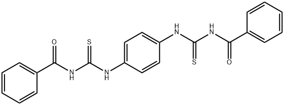Benzamide, N,N'-[1,4-phenylenebis(iminocarbonothioyl)]bis- 구조식 이미지