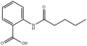 Benzoic acid, 2-[(1-oxopentyl)amino]- Structure