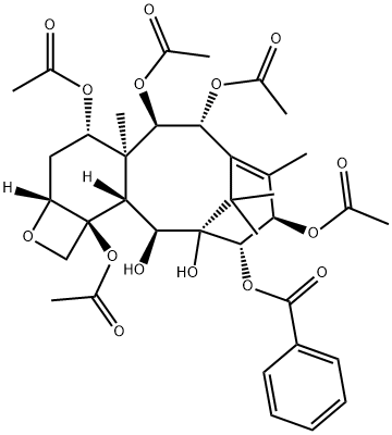 14beta-Benzoyloxy-2-deacetylbaccatin VI 구조식 이미지