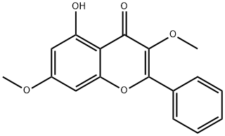 4H-1-Benzopyran-4-one, 5-hydroxy-3,7-dimethoxy-2-phenyl- Structure