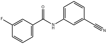 Benzamide, N-(3-cyanophenyl)-3-fluoro- Structure