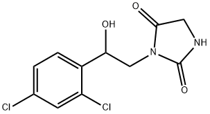 2,4-Imidazolidinedione, 3-[2-(2,4-dichlorophenyl)-2-hydroxyethyl]- Structure