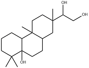 (13S)-10-Demethyl-9α-methylpimarane-5α,15,16-triol Structure