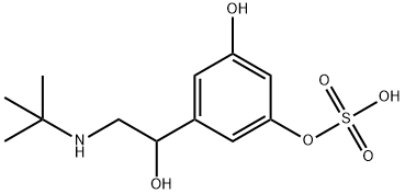 1,3-Benzenediol, 5-[2-[(1,1-dimethylethyl)amino]-1-hydroxyethyl]-, 1-(hydrogen sulfate) Structure