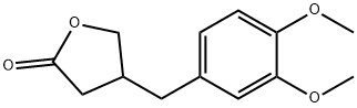 2(3H)-Furanone, 4-[(3,4-dimethoxyphenyl)methyl]dihydro- Structure