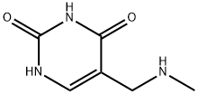 2,4(1H,3H)-Pyrimidinedione, 5-[(methylamino)methyl]- Structure