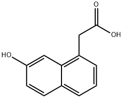 1-Naphthaleneacetic acid, 7-hydroxy- Structure