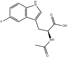 Nα-acetyl-5-fluoro-D,L-tryptophan 구조식 이미지