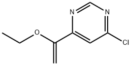 Pyrimidine, 4-chloro-6-(1-ethoxyethenyl)- Structure