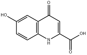 2-Quinolinecarboxylic acid, 1,4-dihydro-6-hydroxy-4-oxo- Structure