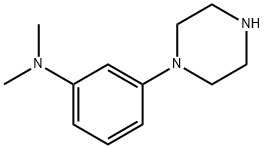 Benzenamine, N,N-dimethyl-3-(1-piperazinyl)- Structure