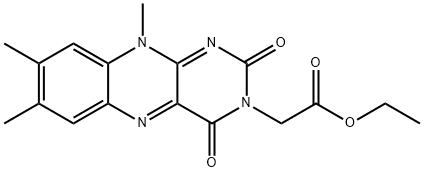 LuMiflavin-3-아세트산에틸에스테르 구조식 이미지