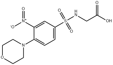 Glycine, N-[[4-(4-morpholinyl)-3-nitrophenyl]sulfonyl]- Structure