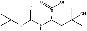 Leucine, N-[(1,1-dimethylethoxy)carbonyl]-4-hydroxy- 구조식 이미지