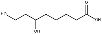 Octanoic acid, 6,8-dihydroxy- Structure
