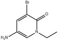 2(1H)-Pyridinone, 5-amino-3-bromo-1-ethyl- Structure