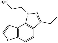 1H-Furo[2,3-g]indazole-1-ethanamine,3-ethyl-(9CI) Structure