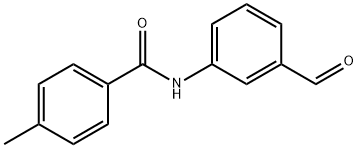 Benzamide, N-(3-formylphenyl)-4-methyl- Structure