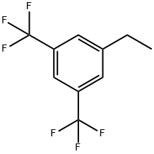 Benzene, 1-ethyl-3,5-bis(trifluoromethyl)- 구조식 이미지