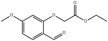 Acetic acid, 2-(2-formyl-5-methoxyphenoxy)-, ethyl ester 구조식 이미지
