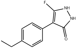 3H-Pyrazol-3-one,4-(4-ethylphenyl)-5-fluoro-1,2-dihydro-(9CI) 구조식 이미지