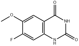 2,4(1H,3H)-Quinazolinedione, 7-fluoro-6-methoxy- Structure