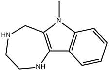 1,4-Diazepino[6,5-b]indole,1,2,3,4,5,6-hexahydro-6-methyl-(9CI) Structure