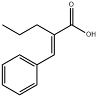 Pentanoic acid, 2-(phenylmethylene)-, (2E)- Structure