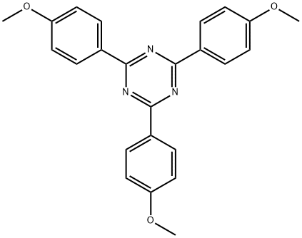 1,3,5-Triazine, 2,4,6-tris(4-methoxyphenyl)- 구조식 이미지