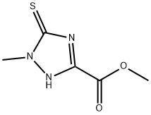 1H-1,2,4-Triazole-3-carboxylic acid, 2,5-dihydro-1-methyl-5-thioxo-, methyl ester Structure