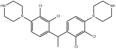 Piperazine, 1,1'-[ethylidenebis(2,3-dichloro-4,1-phenylene)]bis- (9CI) Structure