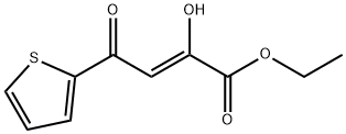 2-Butenoic acid, 2-hydroxy-4-oxo-4-(2-thienyl)-, ethyl ester, (2Z)- Structure