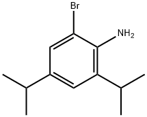 Benzenamine, 2-bromo-4,6-bis(1-methylethyl)- Structure