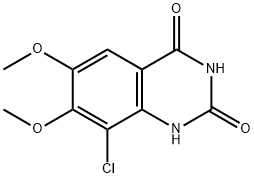 2,4(1H,3H)-Quinazolinedione, 8-chloro-6,7-dimethoxy- Structure