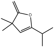 Furan, 2,3-dihydro-3,3-dimethyl-2-methylene-5-(1-methylethyl)- Structure