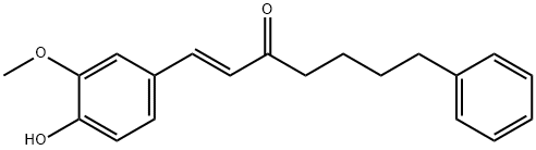 1-Hepten-3-one, 1-(4-hydroxy-3-methoxyphenyl)-7-phenyl-, (1E)- Structure