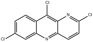Benzo[b]-1,5-naphthyridine, 2,7,10-trichloro- 구조식 이미지