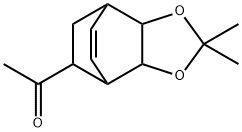 1-(3a,4,7,7a-Tetrahydro-2,2-dimethyl-4,7-ethano-1,3-benzodioxol-8-yl)ethanone Structure