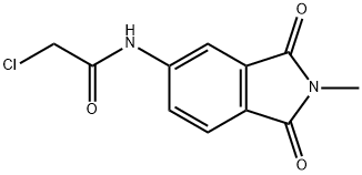Acetamide, 2-chloro-N-(2,3-dihydro-2-methyl-1,3-dioxo-1H-isoindol-5-yl)- 구조식 이미지