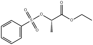 Propanoic acid, 2-[(phenylsulfonyl)oxy]-, ethyl ester, (2S)- Structure